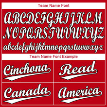 Загрузить изображение в средство просмотра галереи, Custom Red White-Black Baseball Jersey