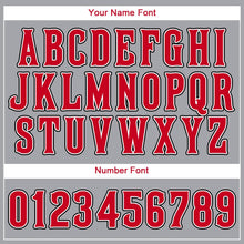 Загрузить изображение в средство просмотра галереи, Custom Gray Red-White Baseball Jersey