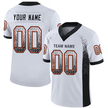 Laden Sie das Bild in den Galerie-Viewer, Custom White Black-Orange Drift Fashion Football Jersey