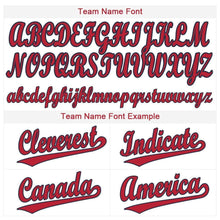 Загрузить изображение в средство просмотра галереи, Custom White Red-Navy Baseball Jersey