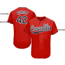 Загрузить изображение в средство просмотра галереи, Custom Red Navy-White Baseball Jersey