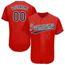 Загрузить изображение в средство просмотра галереи, Custom Red Navy-White Baseball Jersey