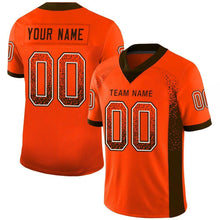 Laden Sie das Bild in den Galerie-Viewer, Custom Orange Brown-White Drift Fashion Football Jersey