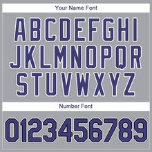 Загрузить изображение в средство просмотра галереи, Custom Gray Purple-Black Baseball Jersey