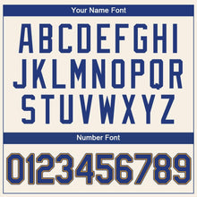 Load image into Gallery viewer, Custom Cream Royal-Gold Authentic Baseball Jersey