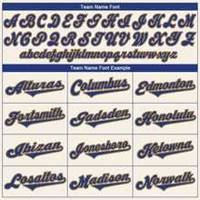 Load image into Gallery viewer, Custom Cream Royal-Gold Authentic Baseball Jersey