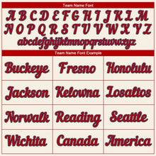 Charger l'image dans la galerie, Custom Cream Red-Royal Authentic Baseball Jersey