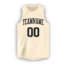 Load image into Gallery viewer, Custom Cream Black Round Neck Basketball Jersey