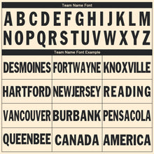 Load image into Gallery viewer, Custom Cream Black V-Neck Basketball Jersey