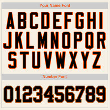 Charger l'image dans la galerie, Custom Cream Black Orange-Old Gold Authentic Baseball Jersey