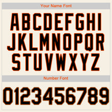Charger l'image dans la galerie, Custom Cream Black Orange-Old Gold Authentic Baseball Jersey
