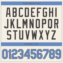 Charger l'image dans la galerie, Custom Cream Light Blue-Steel Gray Authentic Father's Day Baseball Jersey