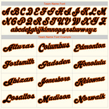 Загрузить изображение в средство просмотра галереи, Custom Cream Black Orange-Old Gold Authentic Baseball Jersey