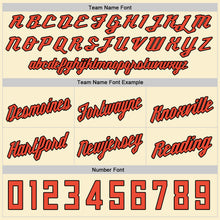 Load image into Gallery viewer, Custom Cream Orange-White Authentic Throwback Basketball Shorts