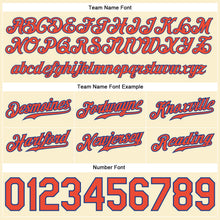 Load image into Gallery viewer, Custom Cream Orange-Royal Authentic Throwback Basketball Shorts