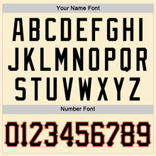 Load image into Gallery viewer, Custom Cream Black-Orange Authentic Throwback Basketball Jersey