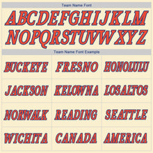 Charger l'image dans la galerie, Custom Cream Orange-Royal Authentic Throwback Basketball Jersey