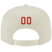 Laden Sie das Bild in den Galerie-Viewer, Custom Cream Red-Royal Stitched Adjustable Snapback Hat