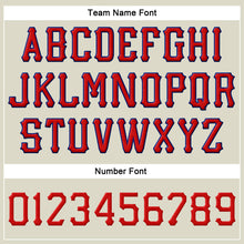 Laden Sie das Bild in den Galerie-Viewer, Custom Cream Red-Royal Stitched Adjustable Snapback Hat