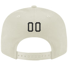 Загрузить изображение в средство просмотра галереи, Custom Cream Black-Red Stitched Adjustable Snapback Hat