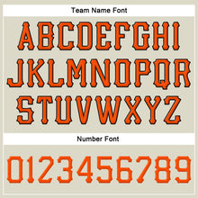 Laden Sie das Bild in den Galerie-Viewer, Custom Cream Orange-Black Stitched Adjustable Snapback Hat