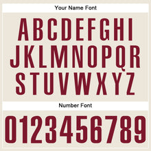 Загрузить изображение в средство просмотра галереи, Custom Cream Crimson Authentic Baseball Jersey