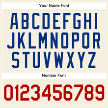 Загрузить изображение в средство просмотра галереи, Custom Cream Black Pinstripe Red-Royal Authentic Baseball Jersey