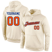 Laden Sie das Bild in den Galerie-Viewer, Custom Stitched Cream Orange-Royal Sports Pullover Sweatshirt Hoodie