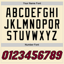 Laden Sie das Bild in den Galerie-Viewer, Custom Cream Black Pinstripe Maroon-Black Authentic Basketball Jersey