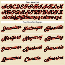 Laden Sie das Bild in den Galerie-Viewer, Custom Cream Black Pinstripe Black-Orange Authentic Basketball Jersey