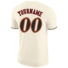 Charger l'image dans la galerie, Custom Cream Black-Old Gold Performance T-Shirt