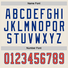 Загрузить изображение в средство просмотра галереи, Custom Cream Orange-Royal Hockey Jersey