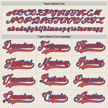 Загрузить изображение в средство просмотра галереи, Custom Cream Orange-Royal Hockey Jersey