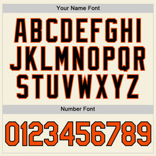 Загрузить изображение в средство просмотра галереи, Custom Cream Orange Black-Old Gold Authentic Baseball Jersey