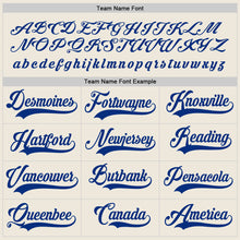 Загрузить изображение в средство просмотра галереи, Custom Cream Royal Hockey Jersey