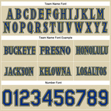 Laden Sie das Bild in den Galerie-Viewer, Custom Cream Royal-Gold Authentic Throwback Basketball Shorts