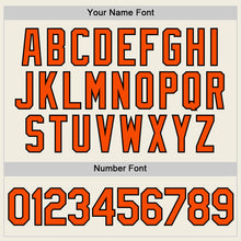 Загрузить изображение в средство просмотра галереи, Custom Cream Orange-Black Authentic Baseball Jersey