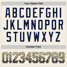 Load image into Gallery viewer, Custom Cream Navy-Gold Authentic Drift Fashion Baseball Jersey
