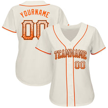 Charger l'image dans la galerie, Custom Cream Orange-Black Authentic Drift Fashion Baseball Jersey