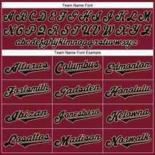 Charger l'image dans la galerie, Custom Crimson Black-City Cream Authentic Throwback Rib-Knit Baseball Jersey Shirt