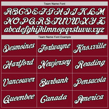 Laden Sie das Bild in den Galerie-Viewer, Custom Crimson White-Black Authentic Baseball Jersey