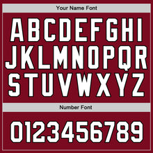 Laden Sie das Bild in den Galerie-Viewer, Custom Crimson White-Black Authentic Baseball Jersey