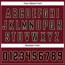 Load image into Gallery viewer, Custom Crimson Black-City Cream Authentic Baseball Jersey