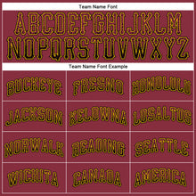 Load image into Gallery viewer, Custom Crimson Black-Gold Authentic Drift Fashion Baseball Jersey