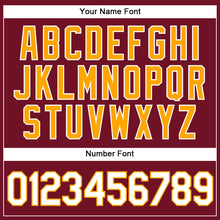 Laden Sie das Bild in den Galerie-Viewer, Custom Crimson White-Gold Authentic Baseball Jersey