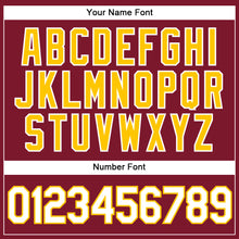 Laden Sie das Bild in den Galerie-Viewer, Custom Crimson White-Gold Authentic Baseball Jersey