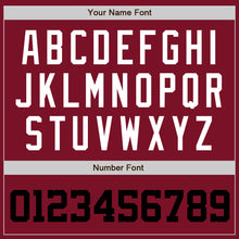 Load image into Gallery viewer, Custom Crimson White-Black Authentic Baseball Jersey