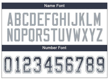 Загрузить изображение в средство просмотра галереи, Custom Navy Light Gray-White Drift Fashion Football Jersey