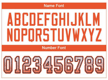 Laden Sie das Bild in den Galerie-Viewer, Custom White Orange-Navy Drift Fashion Football Jersey
