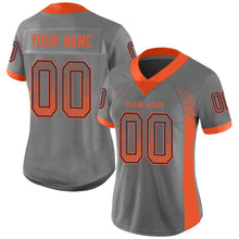 Загрузить изображение в средство просмотра галереи, Custom Gray Orange-Navy Drift Fashion Football Jersey
